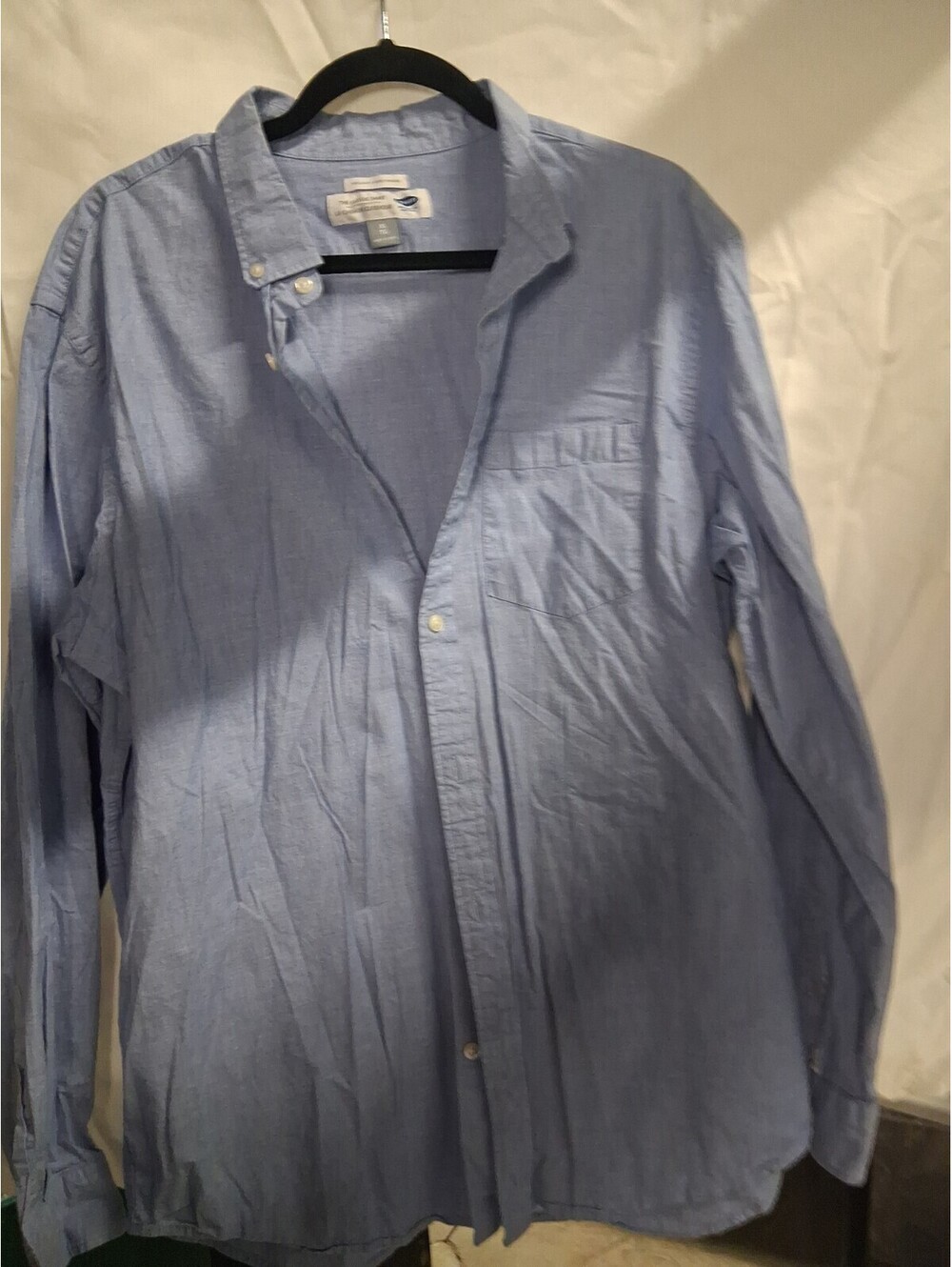 Old Navy The Classic Shirt XL Light Blue Button-Up Long Sleeve G2